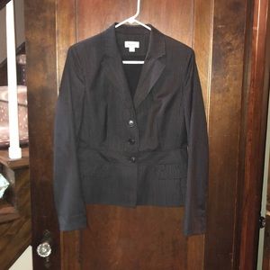 Women’s blazer, black/white pinstripes, sz 10